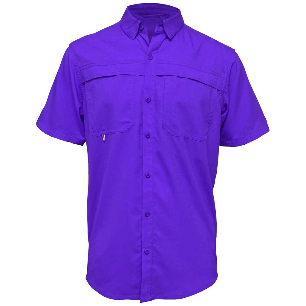 Purple fishing shirt