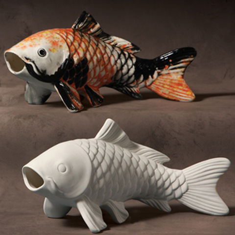 Beautify Your Garden with Colorful Ceramic Koi Fish