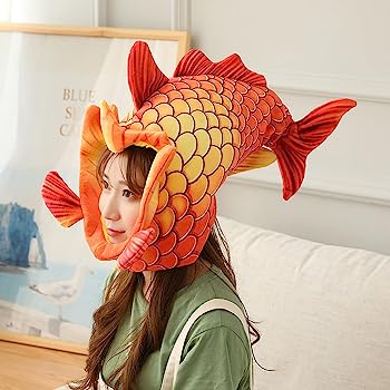 Hat with fish on it