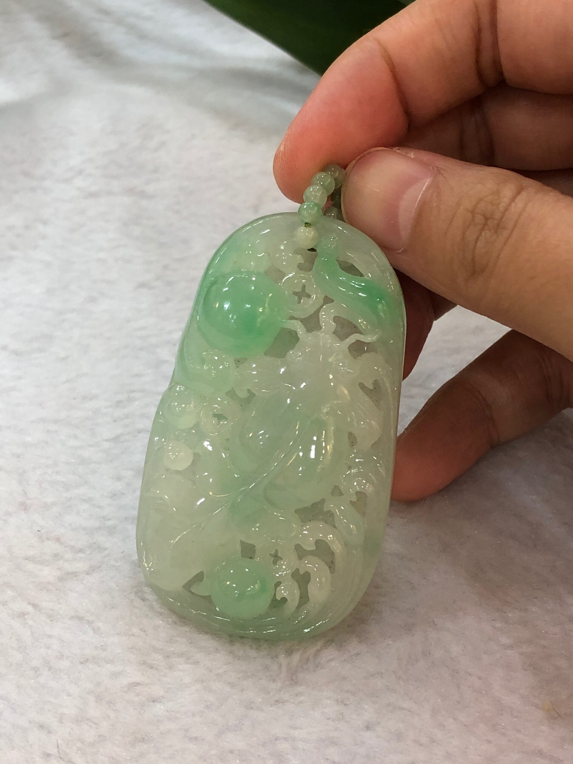 Jade fish pendant