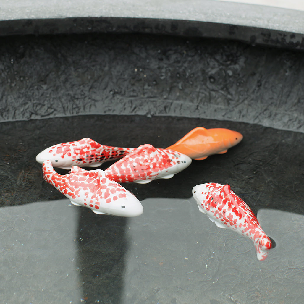 Ceramic koi fish