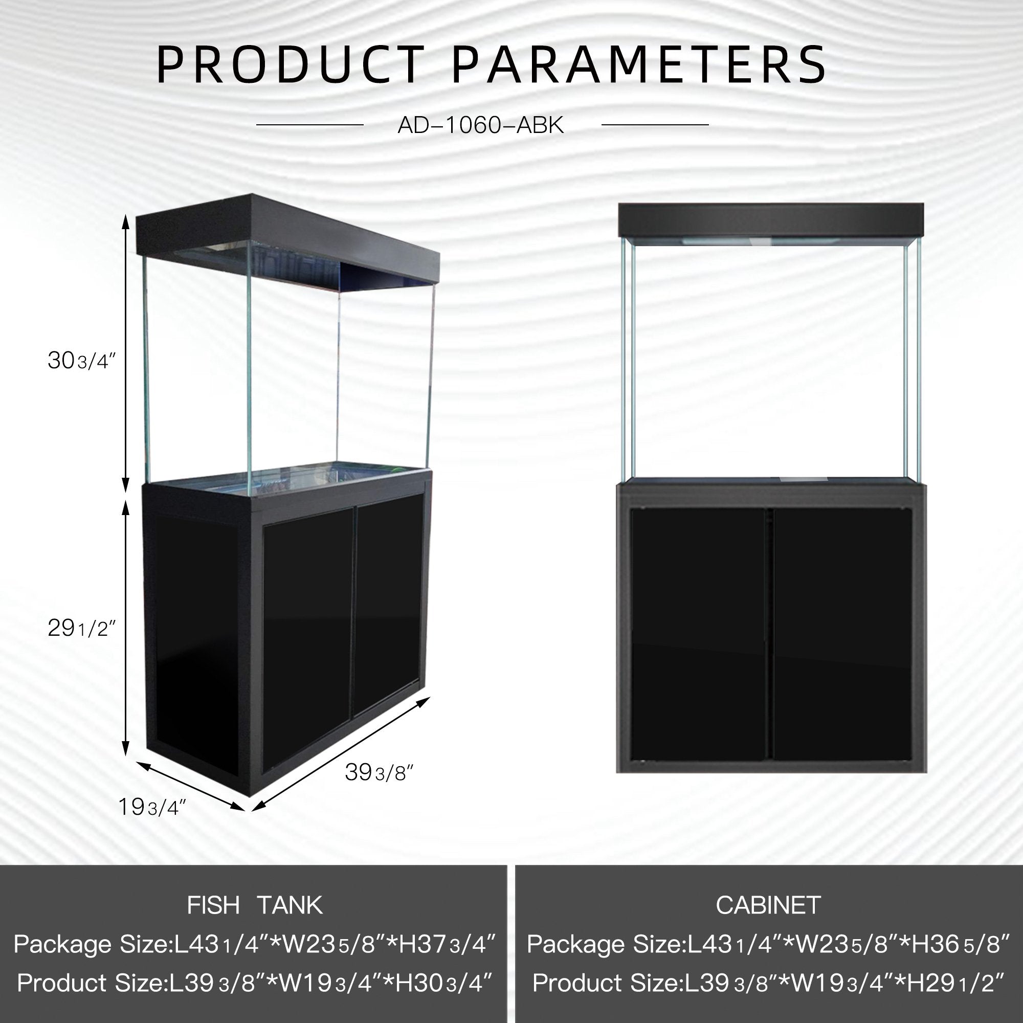 100 gallon fish tank dimensions