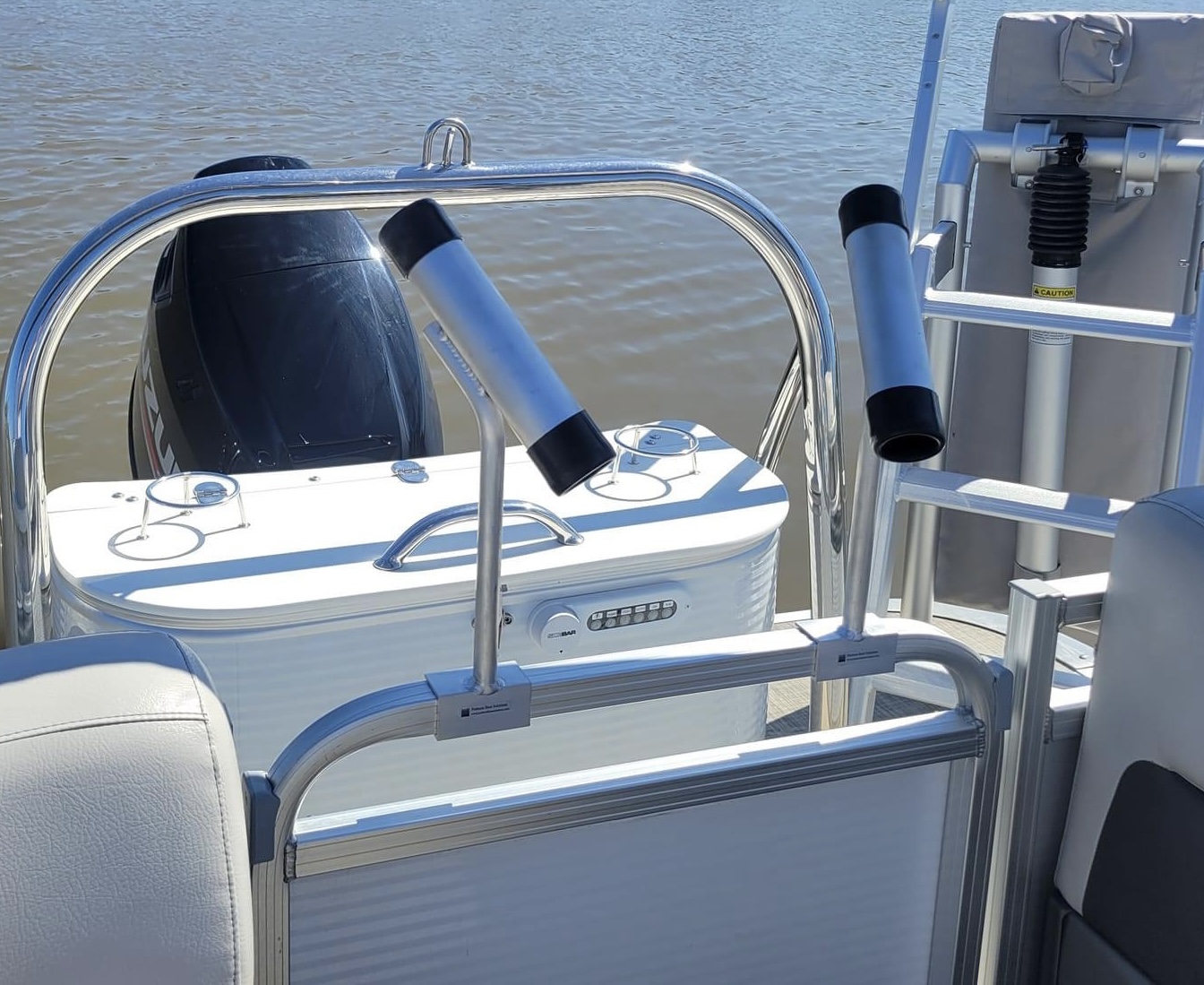 Fishing rod holders pontoon boats