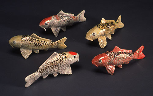 Koi fish clay